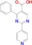 4-phenyl-2-pyridin-4-ylpyrimidine-5-carboxylic acid