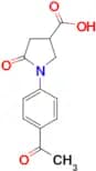 1-(4-acetylphenyl)-5-oxopyrrolidine-3-carboxylic acid