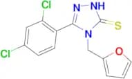 5-(2,4-dichlorophenyl)-4-(2-furylmethyl)-4H-1,2,4-triazole-3-thiol