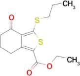 Ethyl 4-oxo-3-(propylthio)-4,5,6,7-tetrahydro-2-benzothiophene-1-carboxylate