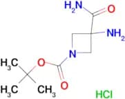 tert-butyl 3-amino-3-carbamoylazetidine-1-carboxylate hydrochloride