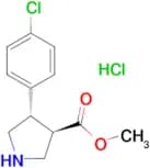 methyl (3R,4S)-4-(4-chlorophenyl)pyrrolidine-3-carboxylate hydrochloride