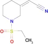 2-[(3Z)-1-(ethanesulfonyl)piperidin-3-ylidene]acetonitrile