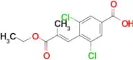 (E)-3,5-Dichloro-4-(3-ethoxy-2-methyl-3-oxoprop-1-en-1-yl)benzoic acid