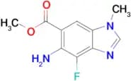 Methyl 5-amino-4-fluoro-1-methyl-1H-benzo[d]imidazole-6-carboxylate