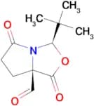 (3R,7aR)-3-(tert-Butyl)-1,5-dioxohexahydropyrrolo[1,2-c]oxazole-7a-carbaldehyde