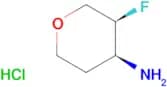 (3S,4S)-3-fluorooxan-4-amine hydrochloride