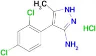 4-(2,4-dichlorophenyl)-3-methyl-1H-pyrazol-5-amine hydrochloride