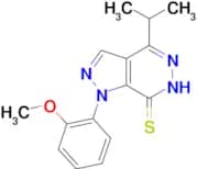 4-isopropyl-1-(2-methoxyphenyl)-1H-pyrazolo[3,4-d]pyridazine-7-thiol