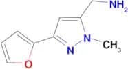 (3-(furan-2-yl)-1-methyl-1H-pyrazol-5-yl)methanamine