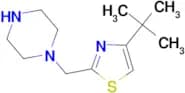 1-[(4-tert-butyl-1,3-thiazol-2-yl)methyl]piperazine