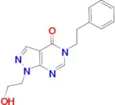 1-(2-hydroxyethyl)-5-(2-phenylethyl)-1,5-dihydro-4H-pyrazolo[3,4-d]pyrimidin-4-one