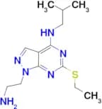 1-(2-aminoethyl)-6-(ethylthio)-N-isobutyl-1H-pyrazolo[3,4-d]pyrimidin-4-amine