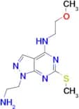 1-(2-aminoethyl)-N-(2-methoxyethyl)-6-(methylthio)-1H-pyrazolo[3,4-d]pyrimidin-4-amine