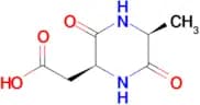 2-((2S,5S)-5-methyl-3,6-dioxopiperazin-2-yl)acetic acid