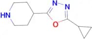 4-(5-cyclopropyl-1,3,4-oxadiazol-2-yl)piperidine