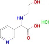 2-((2-hydroxyethyl)amino)-2-(pyridin-3-yl)acetic acid hydrochloride