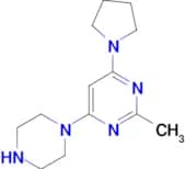 2-methyl-4-(piperazin-1-yl)-6-(pyrrolidin-1-yl)pyrimidine