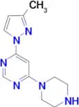 4-(3-methyl-1H-pyrazol-1-yl)-6-(piperazin-1-yl)pyrimidine