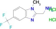 1-[1-methyl-5-(trifluoromethyl)-1H-1,3-benzodiazol-2-yl]methanamine dihydrochloride