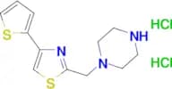 1-{[4-(thiophen-2-yl)-1,3-thiazol-2-yl]methyl}piperazine dihydrochloride