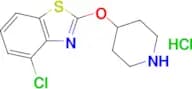 4-chloro-2-(piperidin-4-yloxy)-1,3-benzothiazole hydrochloride