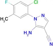 5-Amino-1-(2-chloro-4-fluoro-5-methyl-phenyl)-1H-pyrazole-4-carbonitrile