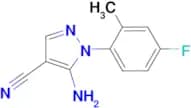 5-Amino-1-(4-fluoro-2-methyl-phenyl)-1H-pyrazole-4-carbonitrile