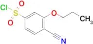 4-Cyano-3-propoxy-benzenesulfonyl chloride