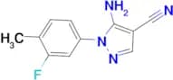 5-Amino-1-(3-fluoro-4-methyl-phenyl)-1H-pyrazole-4-carbonitrile