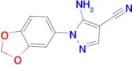 5-Amino-1-benzo[1,3]dioxol-5-yl-1H-pyrazole-4-carbonitrile