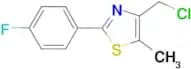 4-Chloromethyl-2-(4-fluoro-phenyl)-5-methyl-thiazole