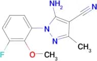 5-Amino-1-(3-fluoro-2-methoxy-phenyl)-3-methyl-1H-pyrazole-4-carbonitrile