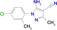 5-Amino-1-(4-chloro-2-methyl-phenyl)-3-methyl-1H-pyrazole-4-carbonitrile