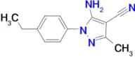 5-Amino-1-(4-ethyl-phenyl)-3-methyl-1H-pyrazole-4-carbonitrile