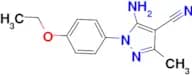 5-Amino-1-(4-ethoxy-phenyl)-3-methyl-1H-pyrazole-4-carbonitrile