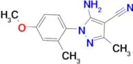 5-Amino-1-(4-methoxy-2-methyl-phenyl)-3-methyl-1H-pyrazole-4-carbonitrile