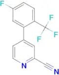 4-(5-Fluoro-2-trifluoromethyl-phenyl)-pyridine-2-carbonitrile