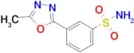 3-(5-Methyl-[1,3,4]oxadiazol-2-yl)-benzenesulfonamide