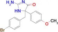 2-amino-5-[(4-bromophenyl)methyl]-5-(4-methoxyphenyl)-4,5-dihydro-1H-imidazol-4-one