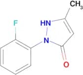 1-(2-fluorophenyl)-3-methyl-4,5-dihydro-1H-pyrazol-5-one