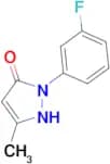 1-(3-fluorophenyl)-3-methyl-4,5-dihydro-1H-pyrazol-5-one