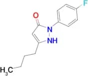 3-butyl-1-(4-fluorophenyl)-4,5-dihydro-1H-pyrazol-5-one