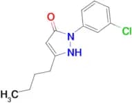 3-butyl-1-(3-chlorophenyl)-4,5-dihydro-1H-pyrazol-5-one