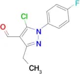 5-chloro-3-ethyl-1-(4-fluorophenyl)-1H-pyrazole-4-carbaldehyde