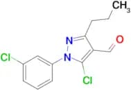5-chloro-1-(3-chlorophenyl)-3-propyl-1H-pyrazole-4-carbaldehyde
