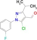 5-chloro-1-(3-fluorophenyl)-3-(propan-2-yl)-1H-pyrazole-4-carbaldehyde