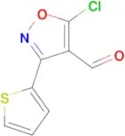 5-chloro-3-(thiophen-2-yl)-1,2-oxazole-4-carbaldehyde