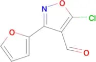 5-chloro-3-(furan-2-yl)-1,2-oxazole-4-carbaldehyde