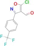 5-chloro-3-[4-(trifluoromethyl)phenyl]-1,2-oxazole-4-carbaldehyde